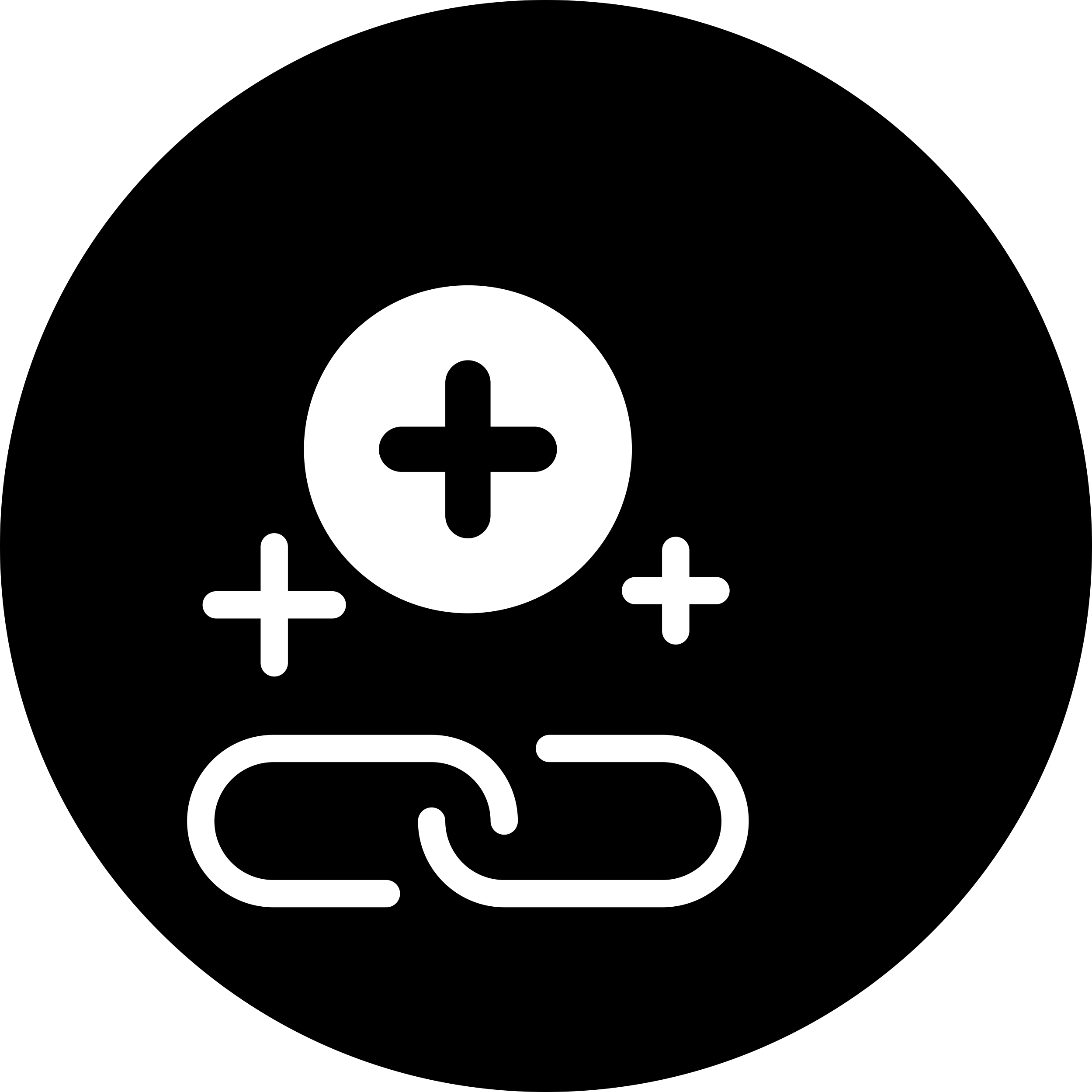 Chain Links Symbol With Plus Signs In A Circle Sticker Svg Vector Free Vectors